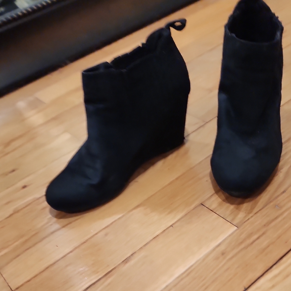 American Eagle Outfitters Black Wedge Boots